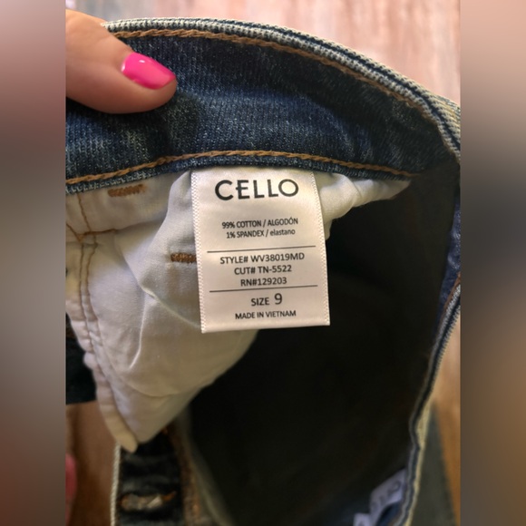 Cello Distressed Skinny Flare Jeans ❤️ - Picture 4 of 10